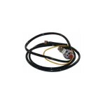 Interrupteur  poussoir 12v acier chrom bouton rouge plastique avec support de fixation et cble contacteur ...