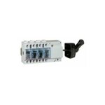 Interrupteur - sectionneur vistop 160a - 4p avec commande latrale et poigne noire - legrand