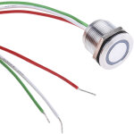 Interrupteur tactile capacitif momentan rs pro no, 30v c. c. , illumin vert en laiton, ip68 ( prix ...