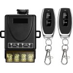Interrupteur de t�l�commande haute puissance sans fil 433mhz, t�l�commande rf ac 220v / 240v / 110v 30a ...