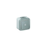 Interrupteur ou va - et - vient t�moin plexo complet ip55 saillie 10ax 250v gris (069712)