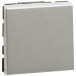 Interrupteur ou va - et - vient 10ax 250v mosaic easy - led 2 modules alu (079211l)