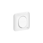 Interrupteur va - et - vient 10a encastr blanc complet avec plaque bornes auto fixation vis / griffes ...