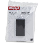 Interrupteur ou va - et - vient mosaic easy - led 10a 1 module - noir mat - legrand