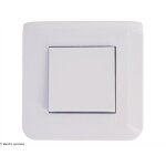 Interrupteur ou va - et - vient mosaic legrand blanc complet 2 modules griffes: avec griffes