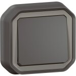 Interrupteur ou va - et - vient plexo complet encastr avec griffes - anthracite - legrand