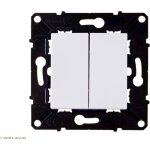 Interrupteur ou va - et - vient + poussoir 10a evolution arnould finition: blanc