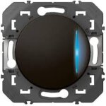 Interrupteur ou va - et - vient avec voyant t�moin dooxie 10ax - noir - legrand