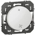 Interrupteur commande vmc dooxie blanc