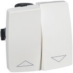 Interrupteur de volets roulants pour moulure appareillage saillie legrand 098982 blanc
