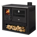Interstoves - cuisini�re � bois gt fi s dr sortie c�t� droit - acier