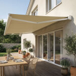 Intersun - store banne coffre int�gral celeste 4, 00x3, 00 m (motoris� secours � t�l�commande - blanc ...