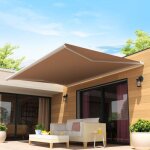 Intersun - store banne coffre intgral louisa 3, 00x2, 00 m (manuelle - blanc satin ral9010 - s130 acrylique ...