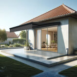 Intersun - store banne loggia amarite 3, 00x2, 00 m (motoris� � interrupteur - gris anthracite structur� ...