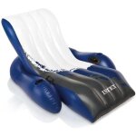 Intex 58868eu chaise de luxe flottante transparent 180x135 cm
