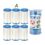 6 cartouches de filtration intex pour filtre piscine intex type a