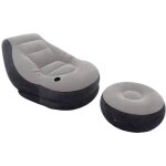 Intex ? chaise longue gonflable 99 x 130 x 76 cm ? tissu vinyle imperm�able ? porte - gobelet int�gr� ...