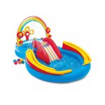 Aire de jeux gonflable arc - en - ciel intex