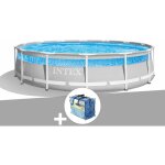 Intex ? piscine tubulaire ronde 4, 27 x 1, 07 m ? liner triple �paisseur ? volume 12, 7 m� ? b�che � ...