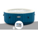 Intex - kit spa gonflable purespa blue one rond bulles 2 / 4 places + 6 filtres