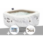 Intex - kit spa gonflable purespa calacatta carré bulles 4 places + 6 filtres + kit d'entretien Intex - kit spa gonflable purespa calacatta carré bulles 4 places + 6 filtres + kit d'entretien