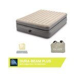 Matelas gonflable intex prime comfort - 2 personnes - 152 x 203 x 51 cm - gris