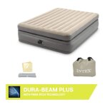 Matelas gonflable intex prime comfort - 2 personnes - 152 x 203 x 51 cm - gris