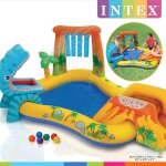 Piscine gonflable dinosaur play center 249x191x109 cm 57444np intex