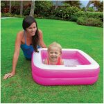 Intex - piscine gonflable enfant / bebe pataugeoire carree 85 x 85 x 23 cm couleur aleatoire