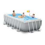 Piscine tubulaire rectangulaire intex prism frame 4 x 2 x 1, 22 m