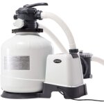 Intex - pompe de filtration a' sable 26652 pour piscines a' 6 fonctions 12. 000 l / h universelle pour ...