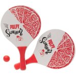 Raquettes plage bois fun intex