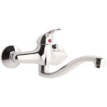 Invena - robinet cuisine mitigeur chrome mural monocommande