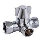 Inverseur � 3 voies commutateur de vanne pour douche, douchette et douche de t�te bras de douche inverseur ...