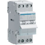 Inverseur modulaire 2 ples 40a point commun amont i - 0 - ii hager sft240