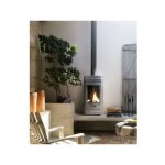 Invicta - poele a bois cassine - puissance optimale :10 kw - max : 15 kw - rendement 76%, bches 34 cm ...