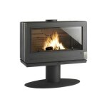 Invicta pole  bois elton 12 kw - rdt: 75% - bches 80 cm - 100% fonte - anthracite
