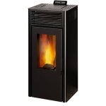 Invicta pole  granuls acier nola 10 noir, flamme verte, 35  120m - 9, 5kw