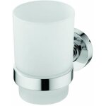 Ideal standard - iom - gobelet pour brosses  dents, verre satin, chrome a9120aa
