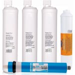 Ionfilter - kit de 4 filtres de rechange pour osmose inverse, marque green filter, type cs, avec post ...
