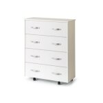 Argonauta - cadre de lit mobile blanc en bois mlamin avec sommier  lattes 85x36xh. 100 cm