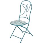 Webmarketpoint - chaise de bistrot pliante en fer pour l'ext�rieur minca