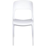 Iperbriko - chaise de jardin en polypropyl�ne risto blanc 47x52x h83 cm