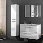 Iperbriko - colonne de salle de bain aruba cm. 30 x 25 x 150h blanc