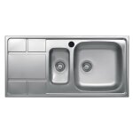 Evier saxt332 100x50 cm 2 bacs gauche