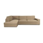 Webmarketpoint - housse de canap d'angle gauche beige jaz 350 - 500