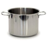 Iperbriko - marmite en acier inoxydable realterm diamtre 24 cm avec 2 poignes gnal.