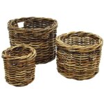 Panier � b�ches alaska 1 - 3 rond g�ant �77h55 cm