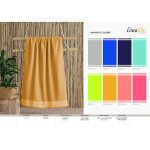 Serviette de plage unie tangerine