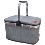Iris barcelona - panier pique - nique isotherme 20 l gris clair - picnic enjoy life - iris